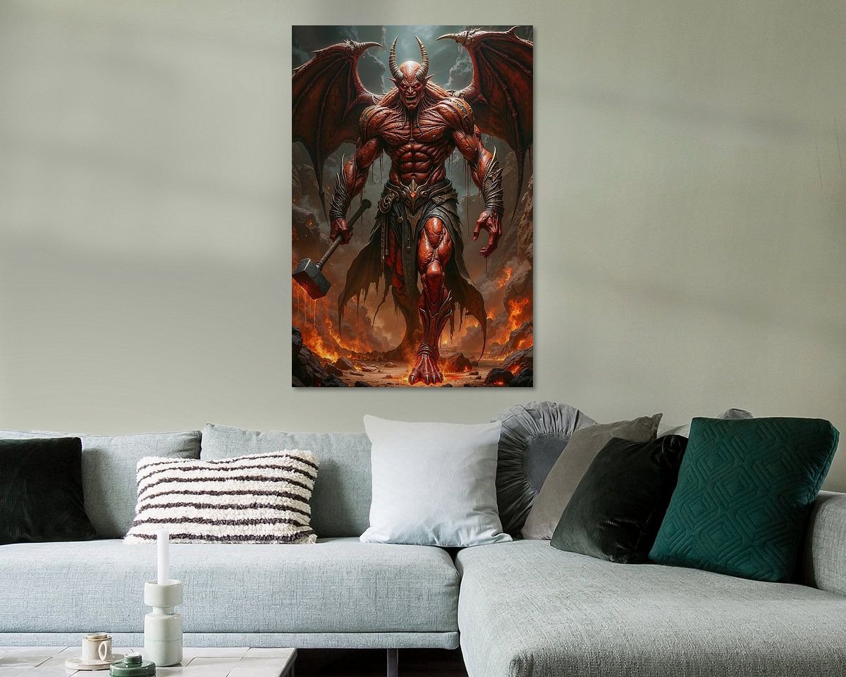 Example of the artwork in a room