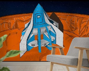 Example of the artwork in a room