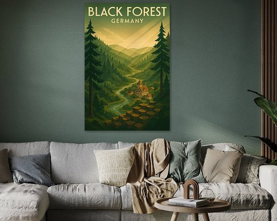 Example of the artwork in a room
