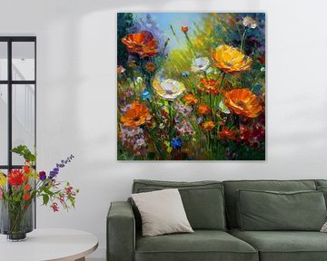 Prachtige impressionistische bloemen