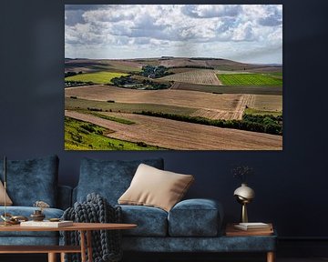 Fields and hills near Escalles by Glenn Vlekke