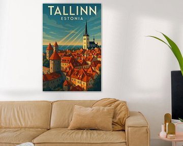 Tallinn Estland Altstadt Wandkunst