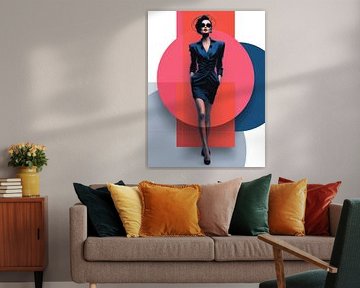 Geometric elegance - fashion meets pop art