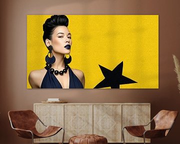 Pop-Art Eleganz – Stärke in Kontrast und Farbe