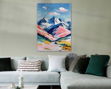 Frühlingsberge – Matisse-Stil