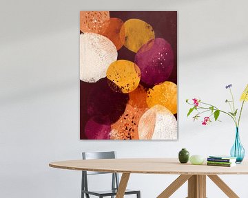 Abstracte Cirkels in Warme Tinten van Gypsy Galleria
