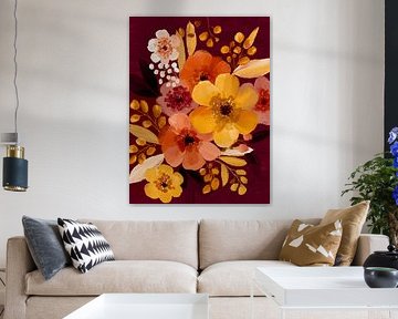 Golden Floral Splendour by Gypsy Galleria