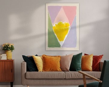 Minimalist Rose - Pastel & Oil by Niklas Maximilian