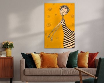 Bes | Vrouw of dame | Oker geel van Somee