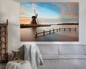 Windmill near Paterswoldsemeer, Haren, The Netherlands by Peter Bolman