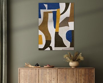 Colorful geometric organic abstract art von Online Arts