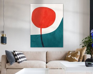 Colorful geometric organic abstract art von Online Arts