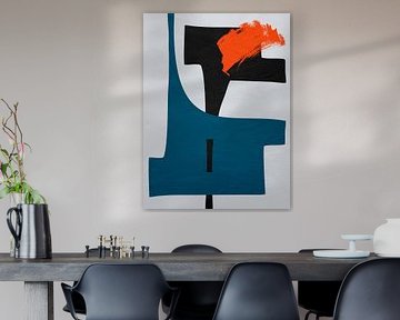 Art abstrait géométrique organique coloré sur Online Arts