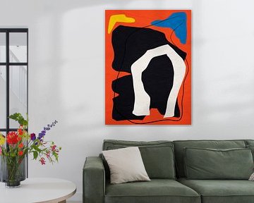 Art abstrait géométrique organique coloré sur Online Arts