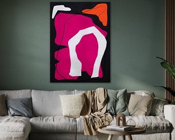 Art abstrait géométrique organique coloré sur Online Arts