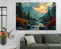 Example of the artwork in a room