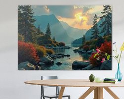 Example of the artwork in a room