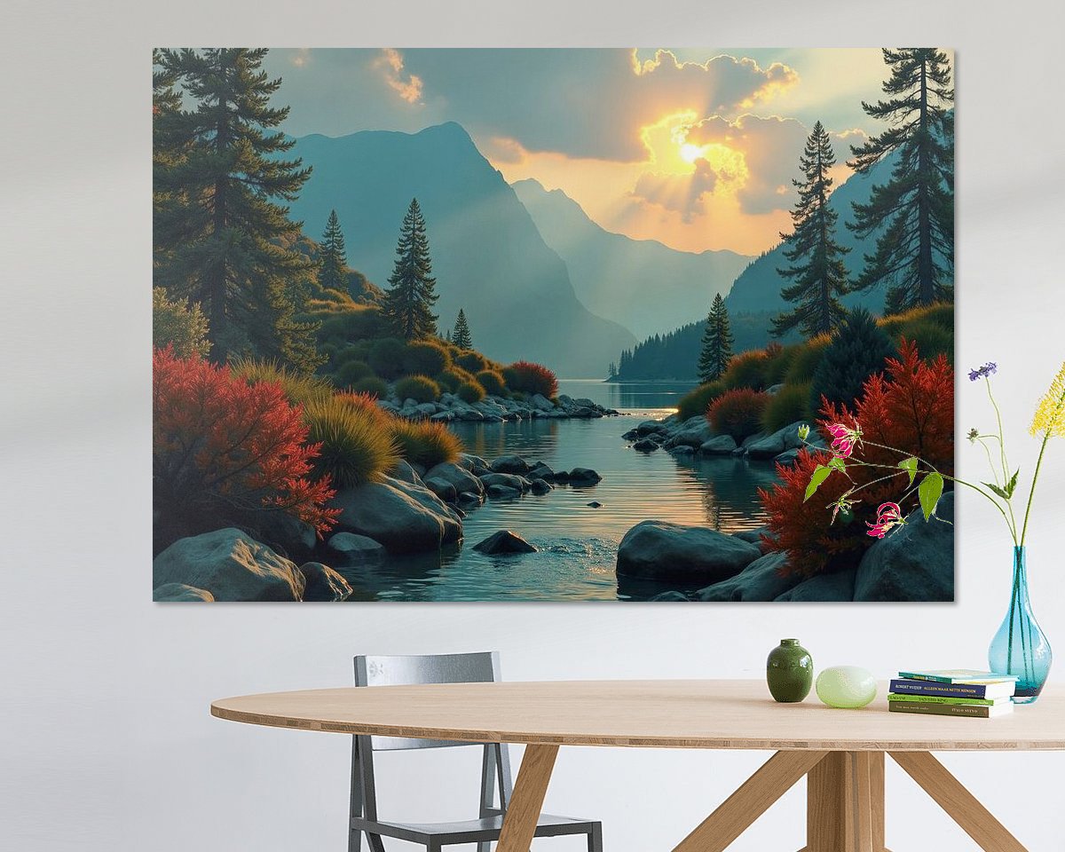 Example of the artwork in a room
