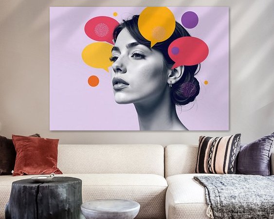 Example of the artwork in a room
