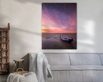Morgenrood aan de Oosterschelde van Bas Meelker