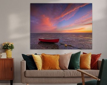 Rood en rood - Oosterschelde, zeeland van Bas Meelker