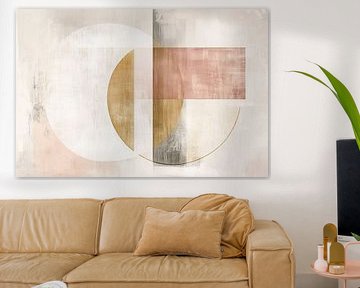 Pastel circles abstract art by Mel Digital Art