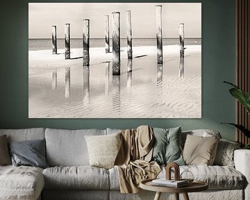 Reflexionen über den Strand der Niederlande von Caroline Guerain