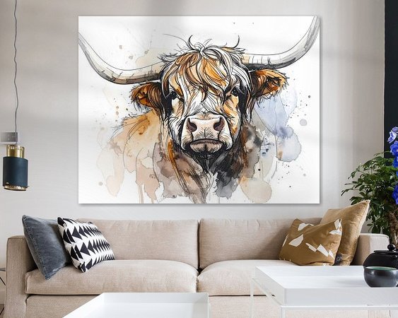 Example of the artwork in a room