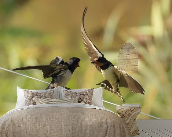 Example of the artwork in a room