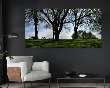 Les plaines d'Abraham au printemps sur Claude Laprise