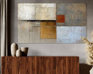 Red Cube | Abstract Rest in Earth tones by Zen and More