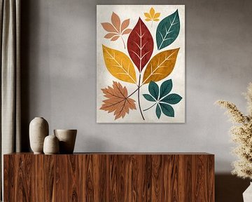 Feuilles d'automne rustiques