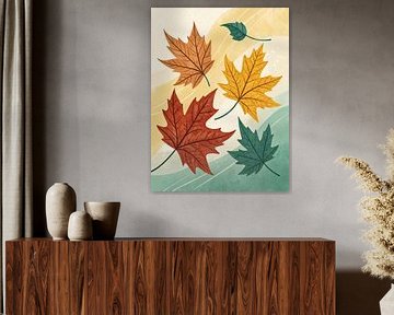 Fantaisie sur les feuillages d'automne : L'étreinte de l'automne