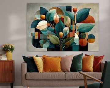 Feuilles et bulbes | Géométrie de la nature sur toile