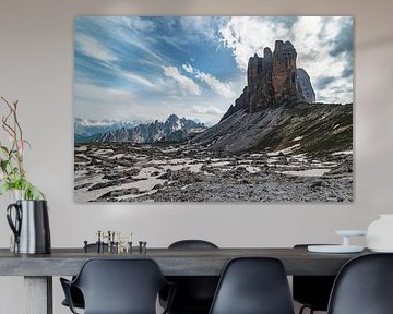 Tre Cime di Lavaredo of Drei Zinnen in de Dolomieten Italië van Sjoerd van der Wal Fotografie