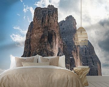 Tre Cime di Lavaredo or Drei Zinnen mountains in the Dolomites Italy by Sjoerd van der Wal Photography