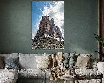 Tre Cime di Lavaredo ou Drei Zinnen dans les Dolomites Italie sur Sjoerd van der Wal Photographie