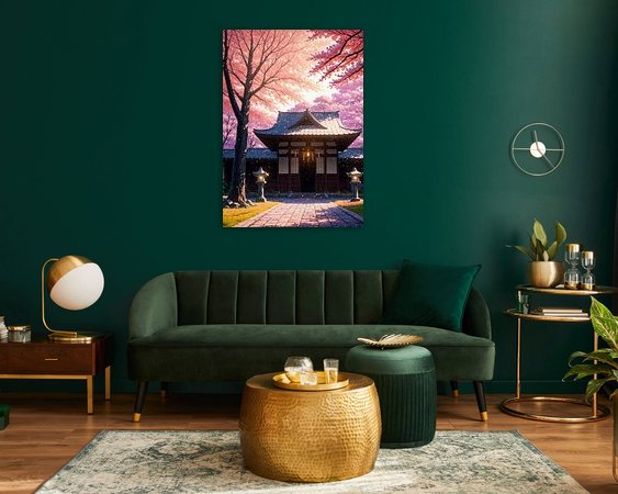 Example of the artwork in a room