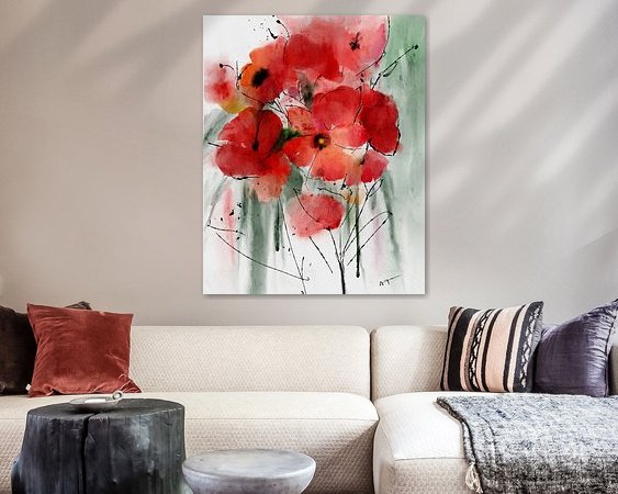 Example of the artwork in a room