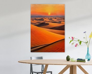 Sonnenuntergang in der arabischen Wüste von MIROKKU