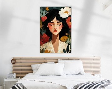 Porträt, Unter den Blumen Nr. 3 von Studio BB