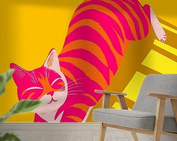 Katze in Pink Nr. 3 von Studio BB