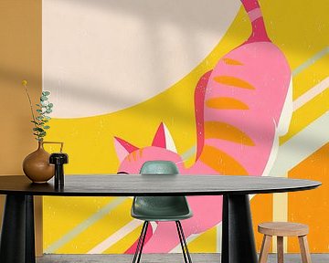 Katze in Pink Nr. 4 von Studio BB