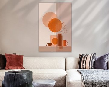 Botanical Abstract in Earth Tones no.3 by Studio BB