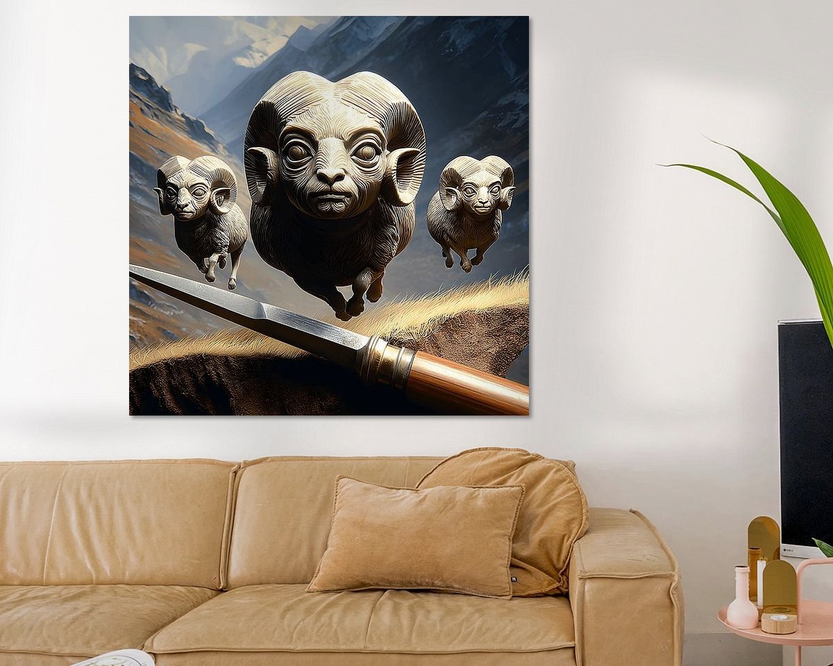 Example of the artwork in a room