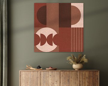Retro Bauhaus abstrakt geometrisch in IV