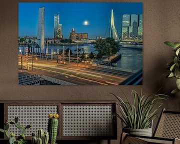 Rotterdam by Night van John Kreukniet