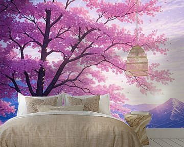 Sunset Mountain Kersenbloesem Sakura