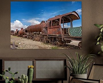 Le cimetière de trains près d'Uyuni en Bolivie sur Roland Brack