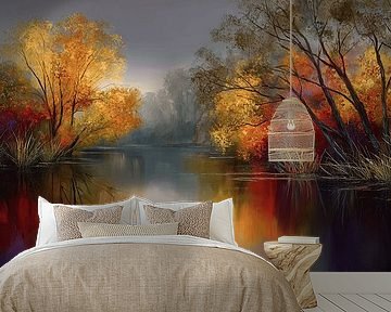 Herfst Spiegeling van Gouden Droom